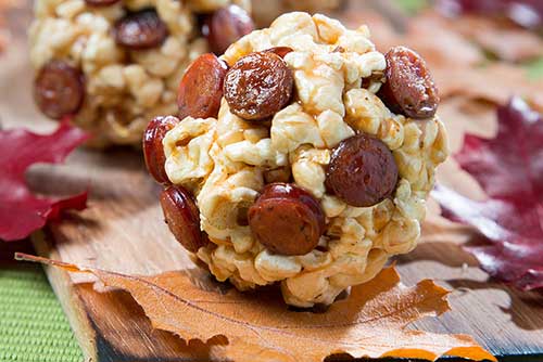 Pepperoni Popcorn Balls